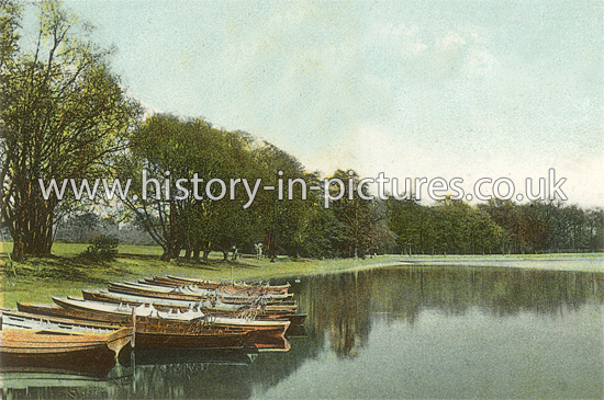 Boating Lake, Wanstead Park, Wanstead, London. c.1908
